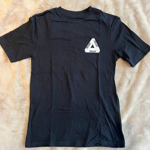 PALACE BLACK TEES - SHORT SLEEVE with PARROT JUNGLE ON BACK